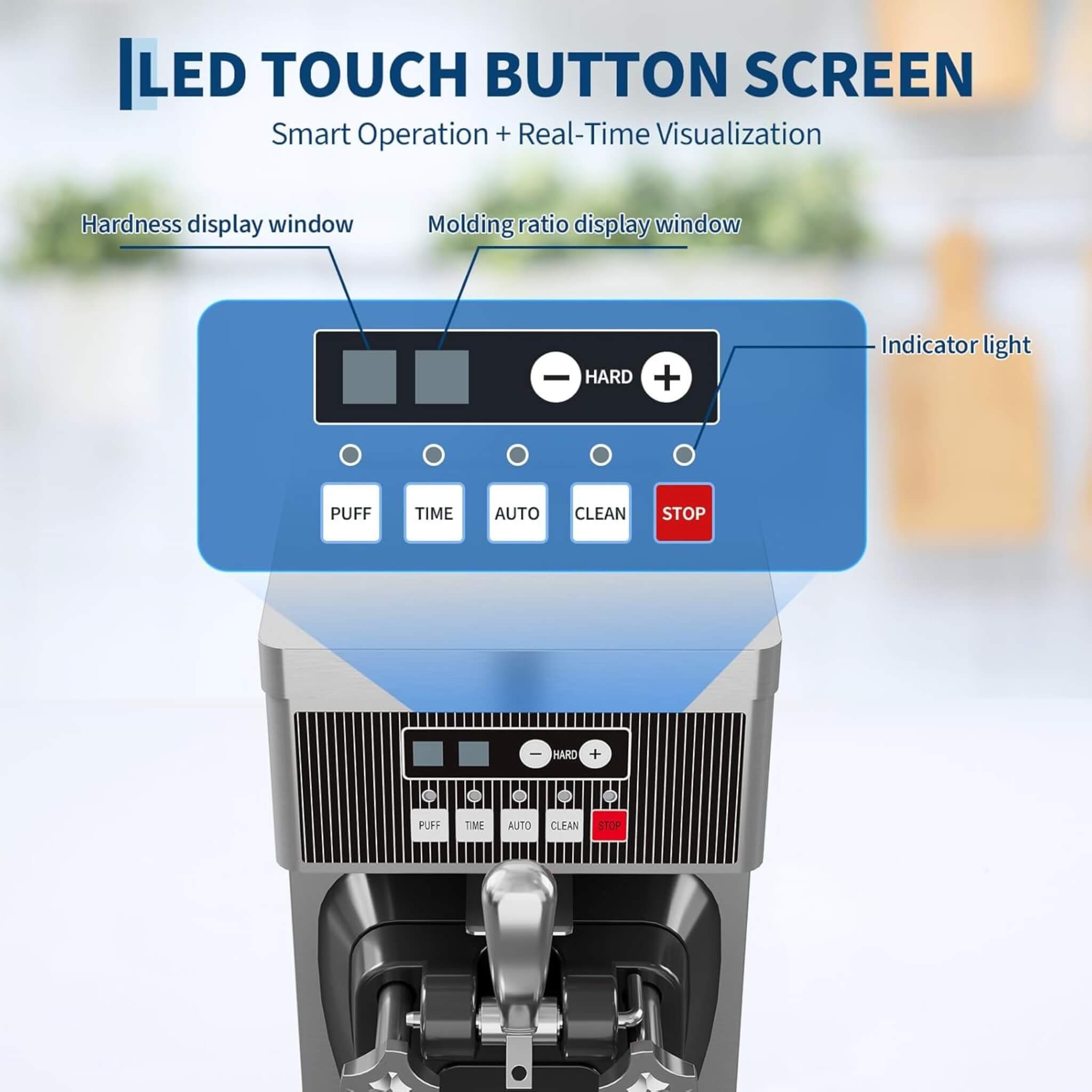 Single-Flavor 6L Commercial 1500W Countertop Soft Serve Ice Cream Machine (SAK25318) – SAKSBY WHOLESALE, view 5
