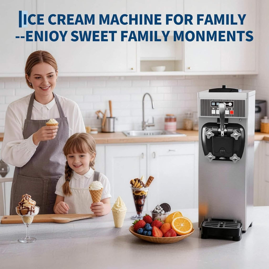 Single-Flavor 6L Commercial 1500W Countertop Soft Serve Ice Cream Machine (SAK25318) – SAKSBY WHOLESALE, view 6