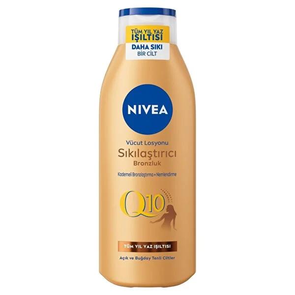 Nivea Q10 Firming & Tanning Body Lotion - Moisturizing, Dermatologically Approved - 6.76 fl oz