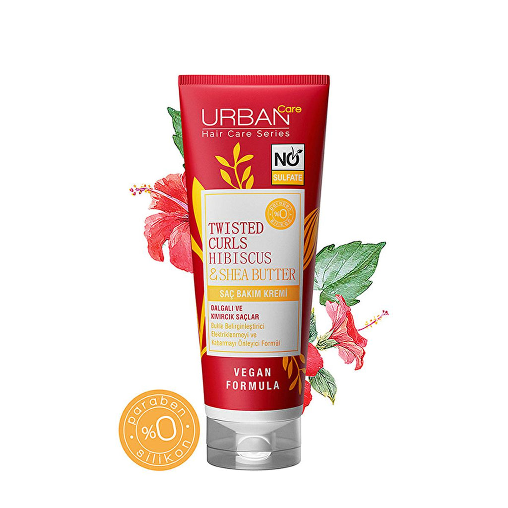 Urban Care Sulfate-Free Hair Care Cream for Curly Hair - Nourishing, Moisturizing, Vegan, 8.45 fl oz