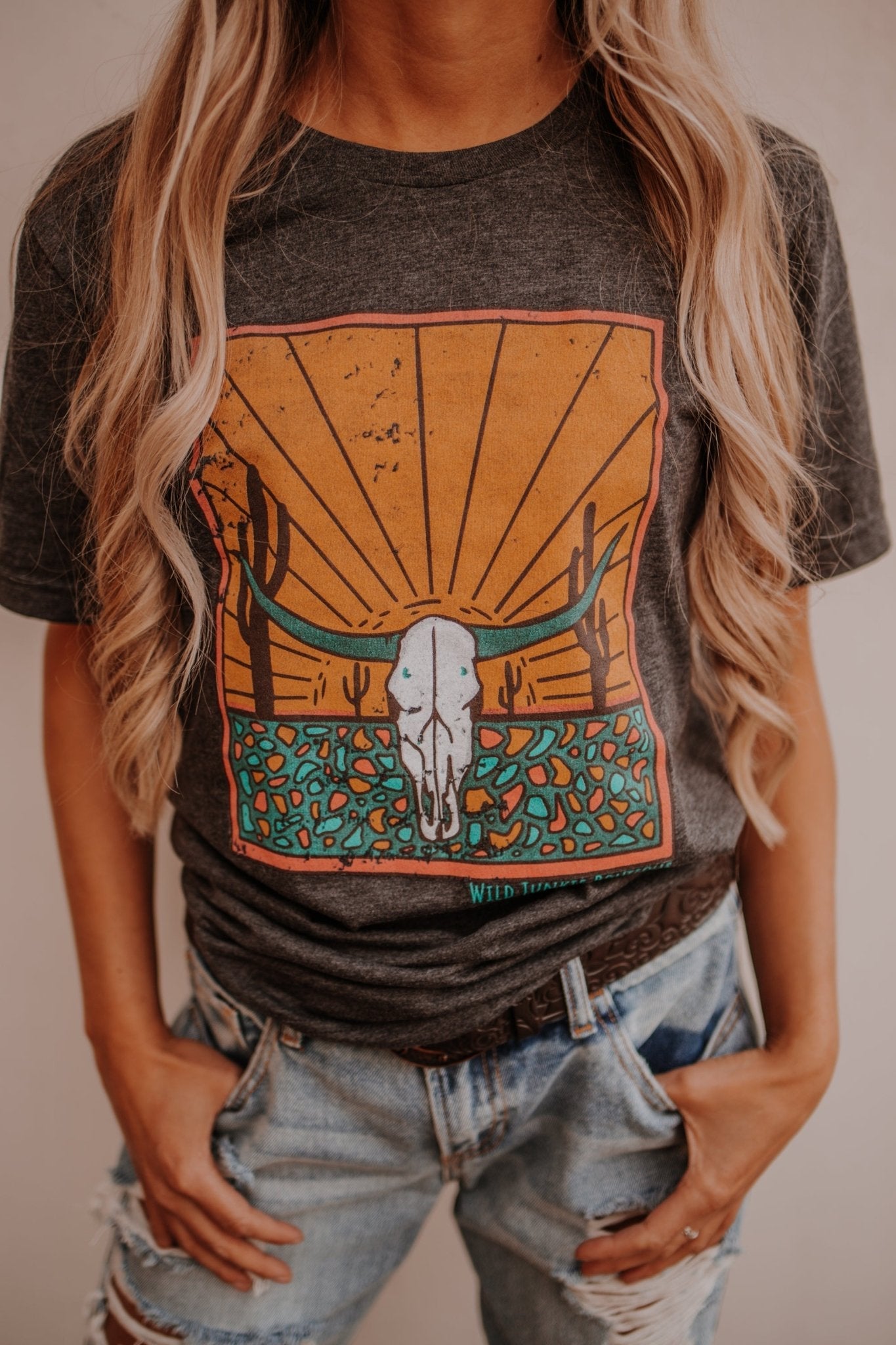 Wild Junkie Skull Desert Shirt — construction detail