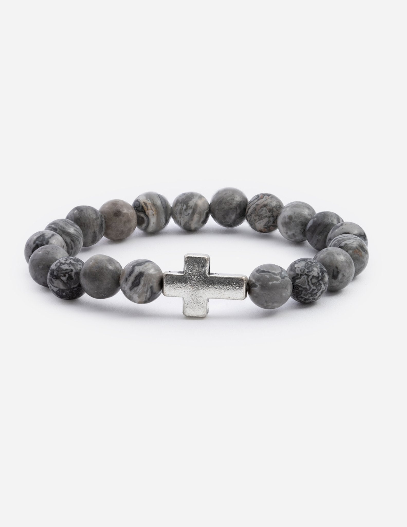 Elevated Faith Slate Grey Cross — main product shot