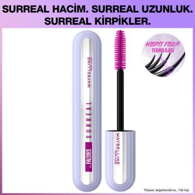 Maybelline Falsies Surreal Mascara: Volume, Length & Definition for Striking Eyes - Long Lasting Eye Makeup