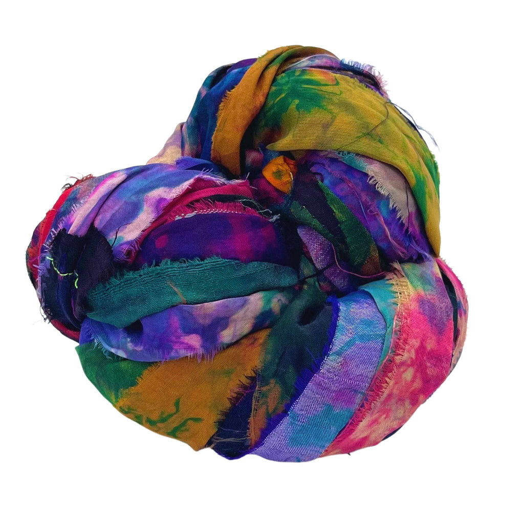 Darn Good Yarn Artisan Recycled Sari Ribbon – Sari Treasures in Every Strand — lifestyle context