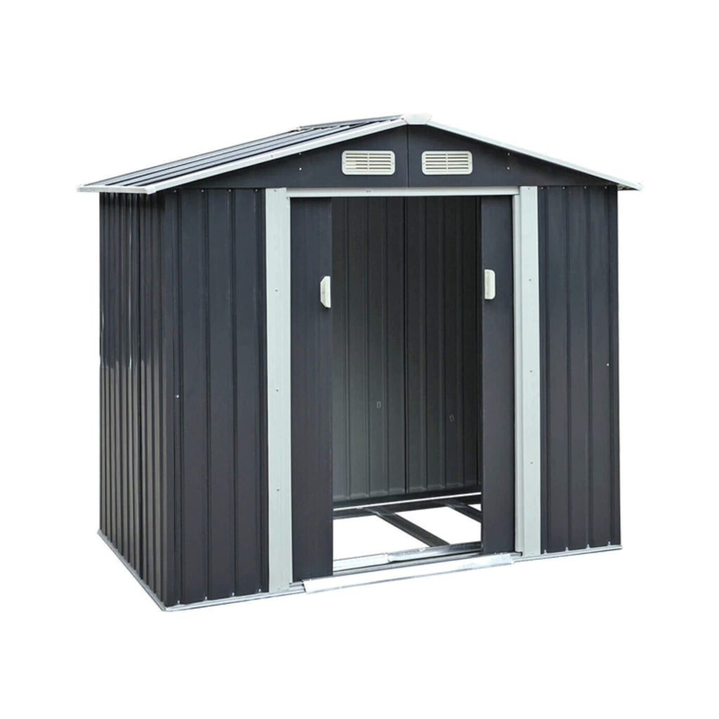 [04X07FT] Alora Small Outdoor Garden Backyard Storage Tool Shed W/ Sliding Door (SAK59938) – SAKSBY WHOLESALE, view 3
