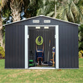[04X07FT] Alora Small Outdoor Garden Backyard Storage Tool Shed W/ Sliding Door (SAK59938) – SAKSBY WHOLESALE