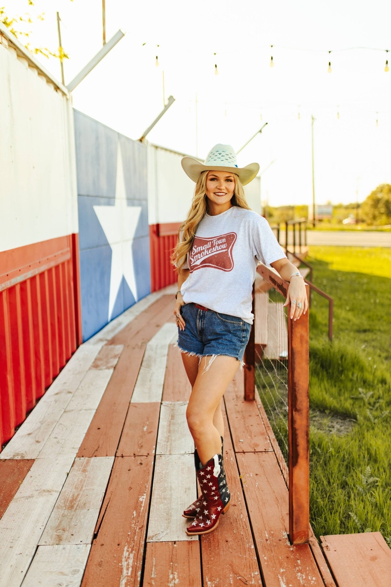 Wild Junkie Small Town Smokeshow Graphic Tee — lifestyle context