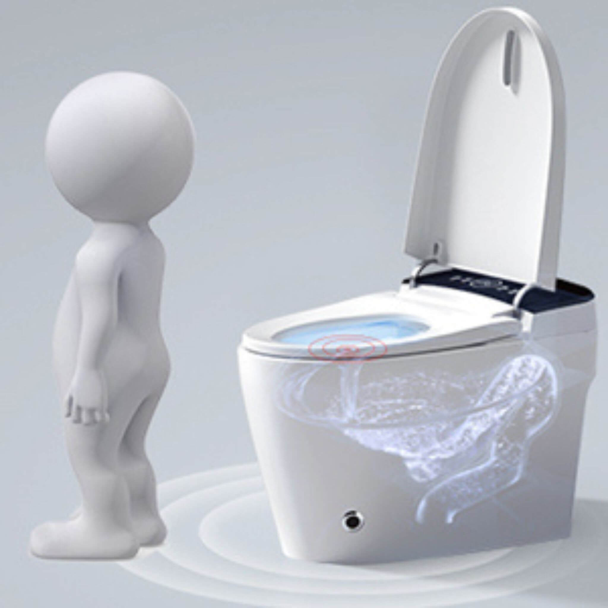Nuvia Smart Auto Dual Flush Tankless Toilet With Heated Bidet, Auto Open And Close (SAK37415) – SAKSBY WHOLESALE, view 19