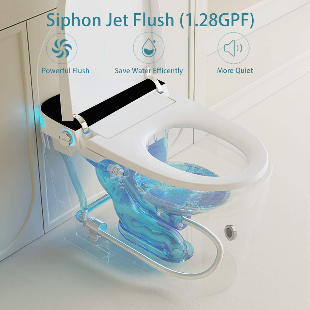 Nuvia Smart Auto Dual Flush Tankless Toilet With Heated Bidet, Auto Open And Close (SAK37415) – SAKSBY WHOLESALE, view 6