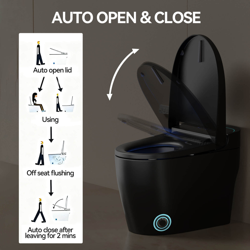 Nuvia Smart One-Piece Bidet Toilet With Auto Open/Close Seat And Dryer (SAK86135) – SAKSBY WHOLESALE, view 11