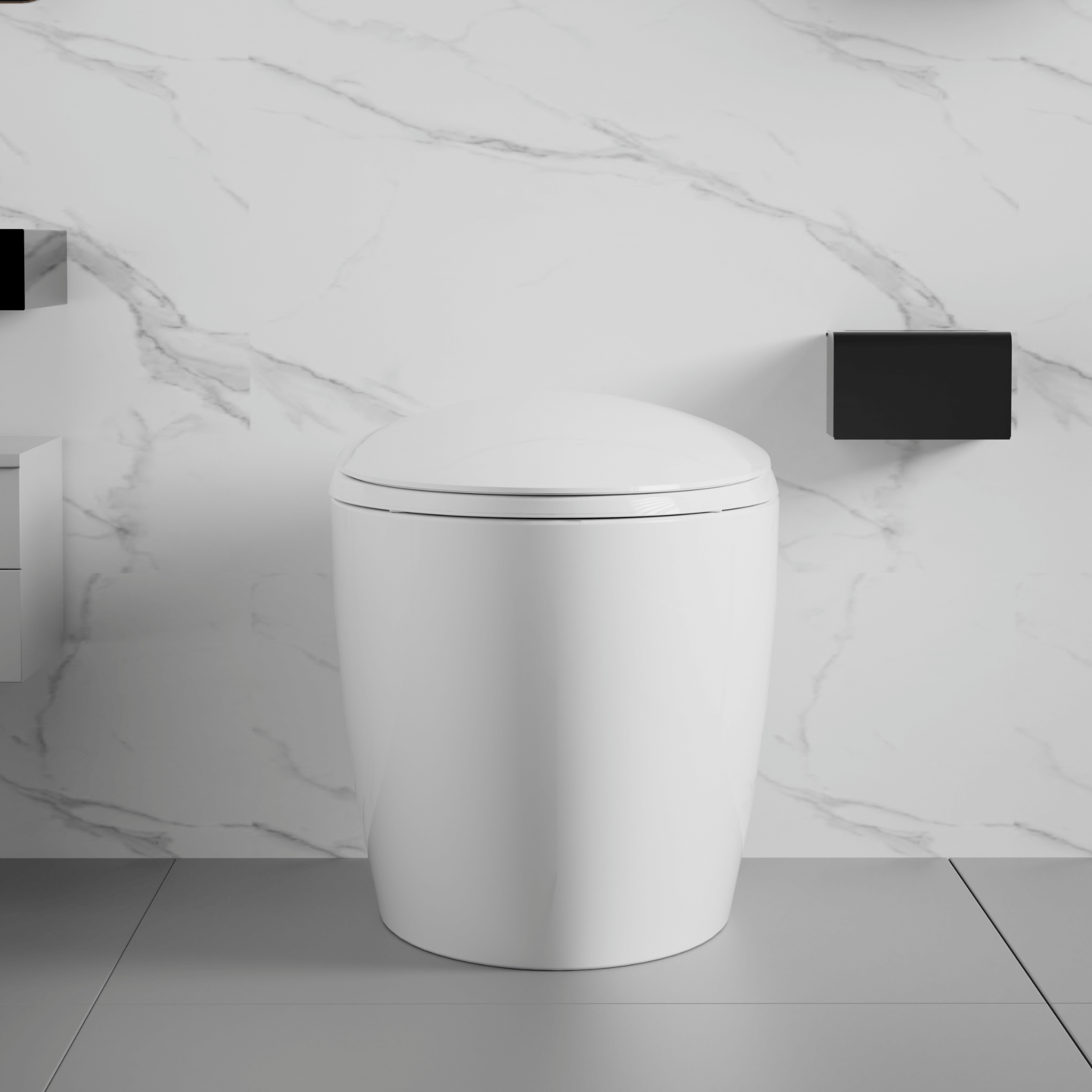 Nuvia Smart One-Piece Toilet With Bidet, Foot Sensor, LED Display And Dryer (SAK80112) – SAKSBY WHOLESALE, view 15