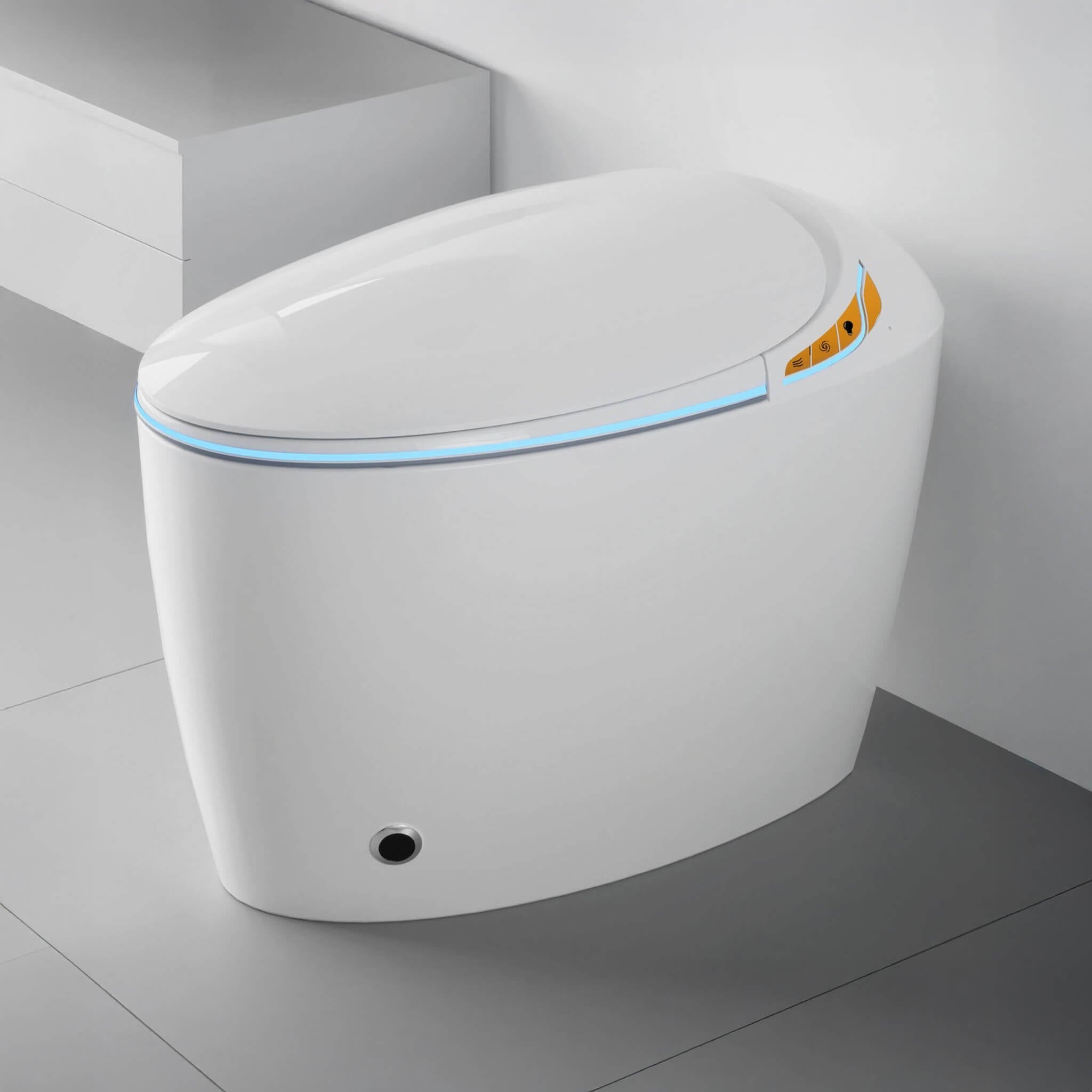 Nuvia Smart One-Piece Toilet With Bidet, Foot Sensor, LED Display And Dryer (SAK80112) – SAKSBY WHOLESALE