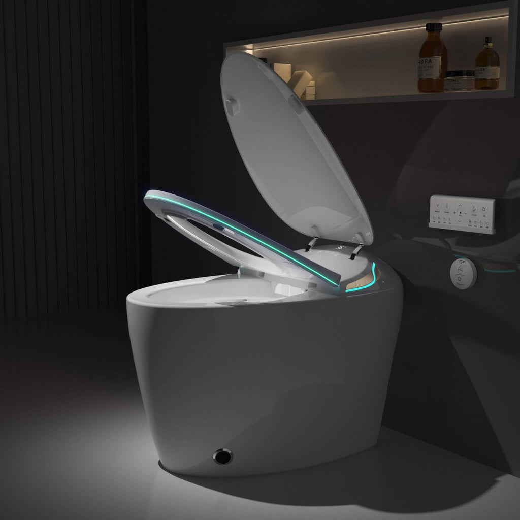 Nuvia Smart One-Piece Toilet With Bidet, Foot Sensor, LED Display And Dryer (SAK80112) – SAKSBY WHOLESALE, view 5
