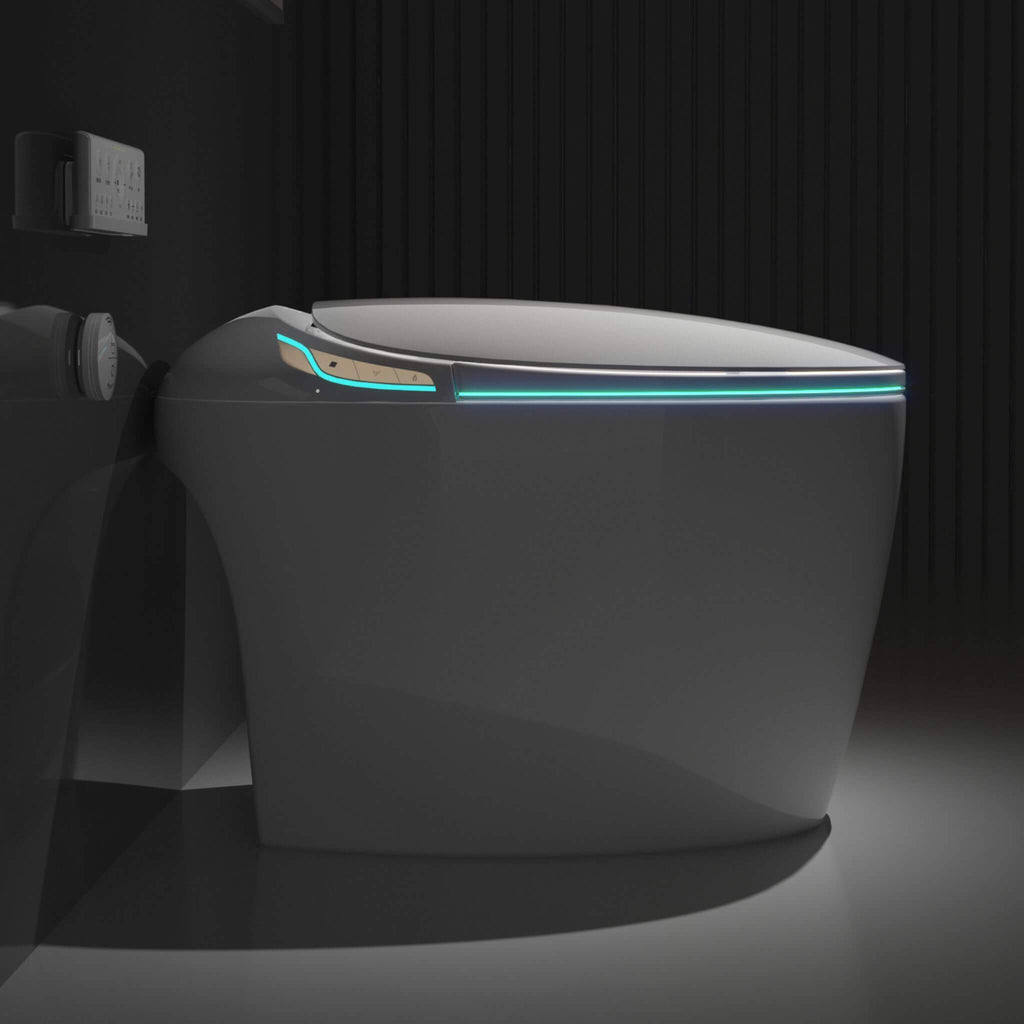 Nuvia Smart One-Piece Toilet With Bidet, Foot Sensor, LED Display And Dryer (SAK80112) – SAKSBY WHOLESALE, view 4