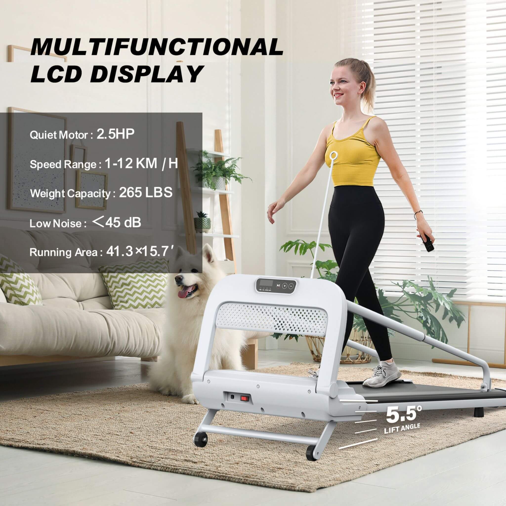 Smart Pet Treadmill With Adjustable Speed For Small And Medium Dogs (SAK72537) – SAKSBY WHOLESALE, view 3