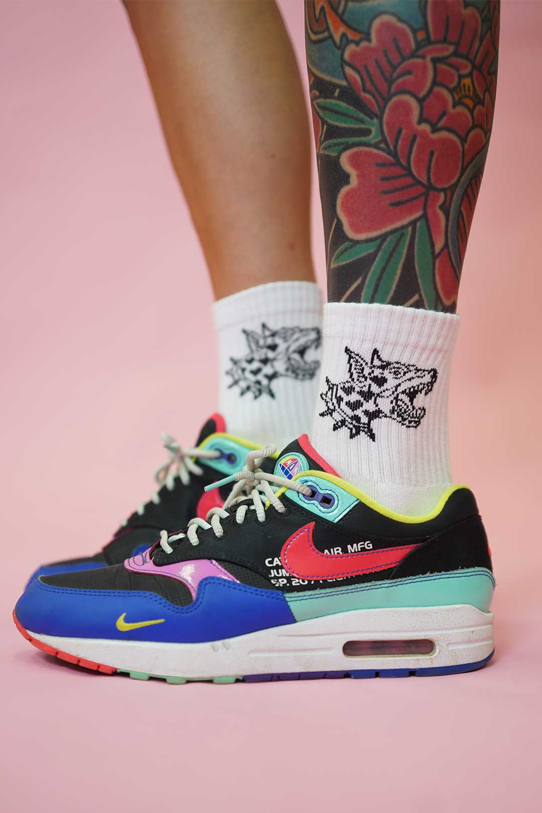 Thrash Happy Thrash Happy Quarter Crew Socks — main product shot
