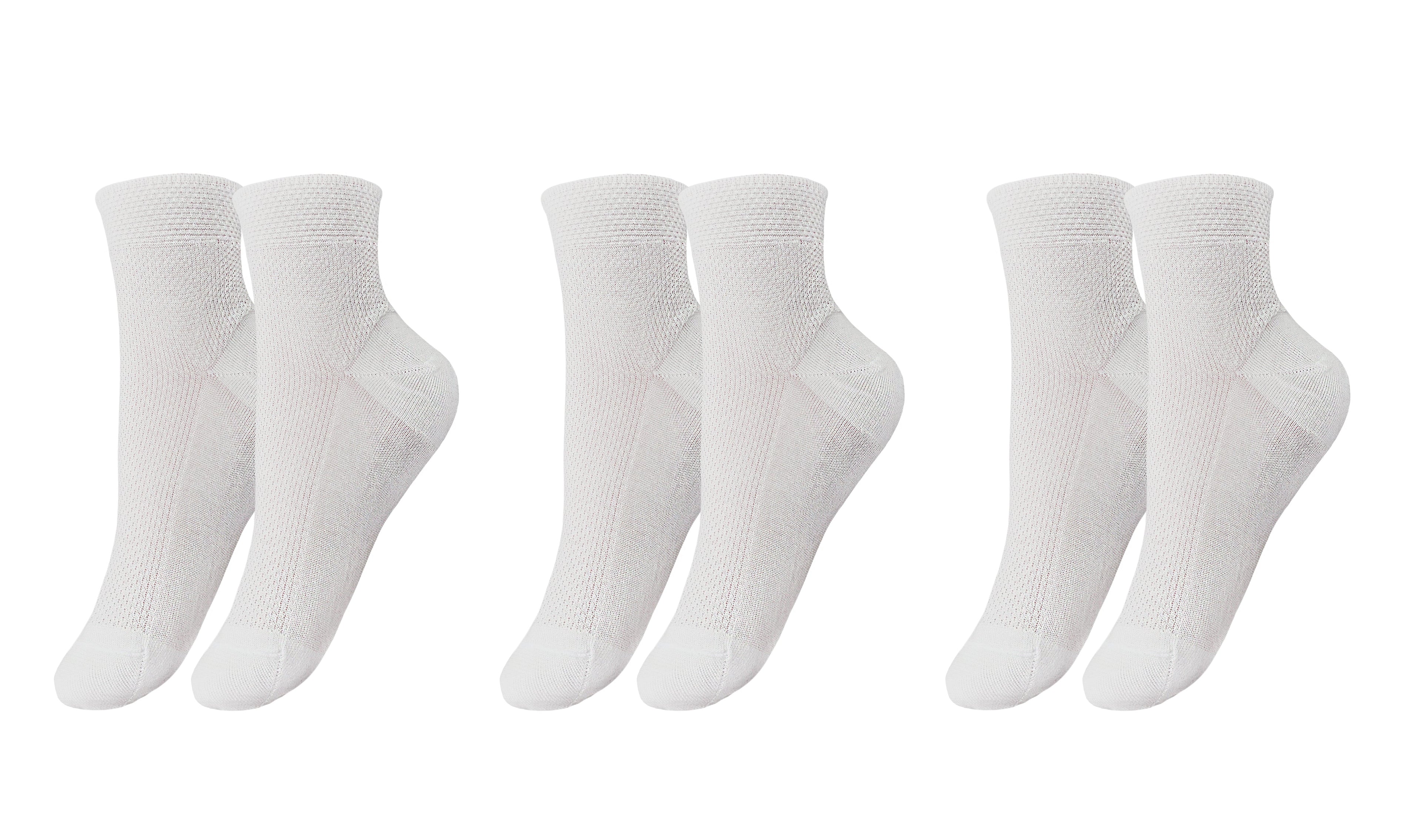 tittimitti tittimitti® 100% Organic Mercerized Cotton "Filo di Scozia" Women's Socks.  3-Pack. Made in Italy. — detail close-