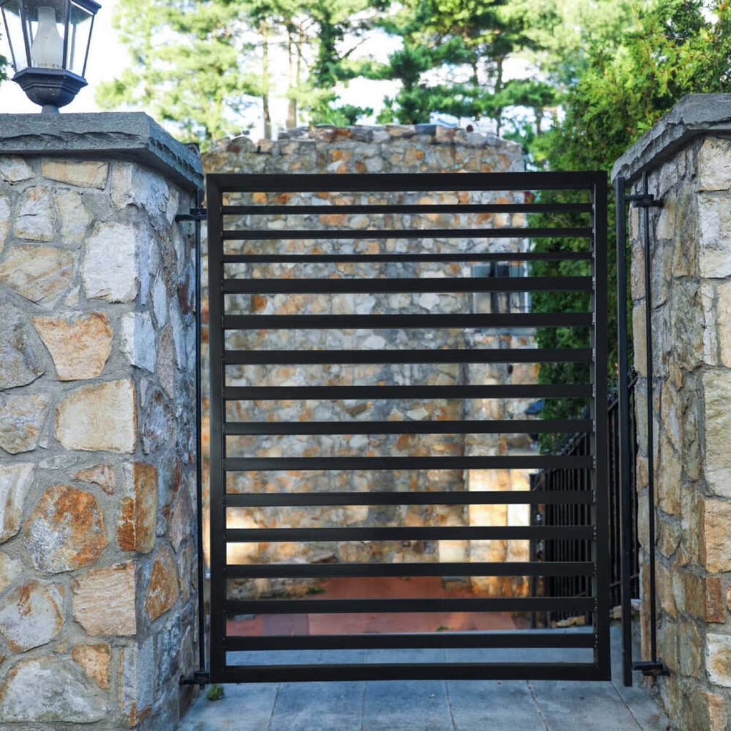5FT Heavy-Duty Sofia Powder-Coated Galvanized Steel Pedestrian Gate (SAK12567) – SAKSBY WHOLESALE, view 4
