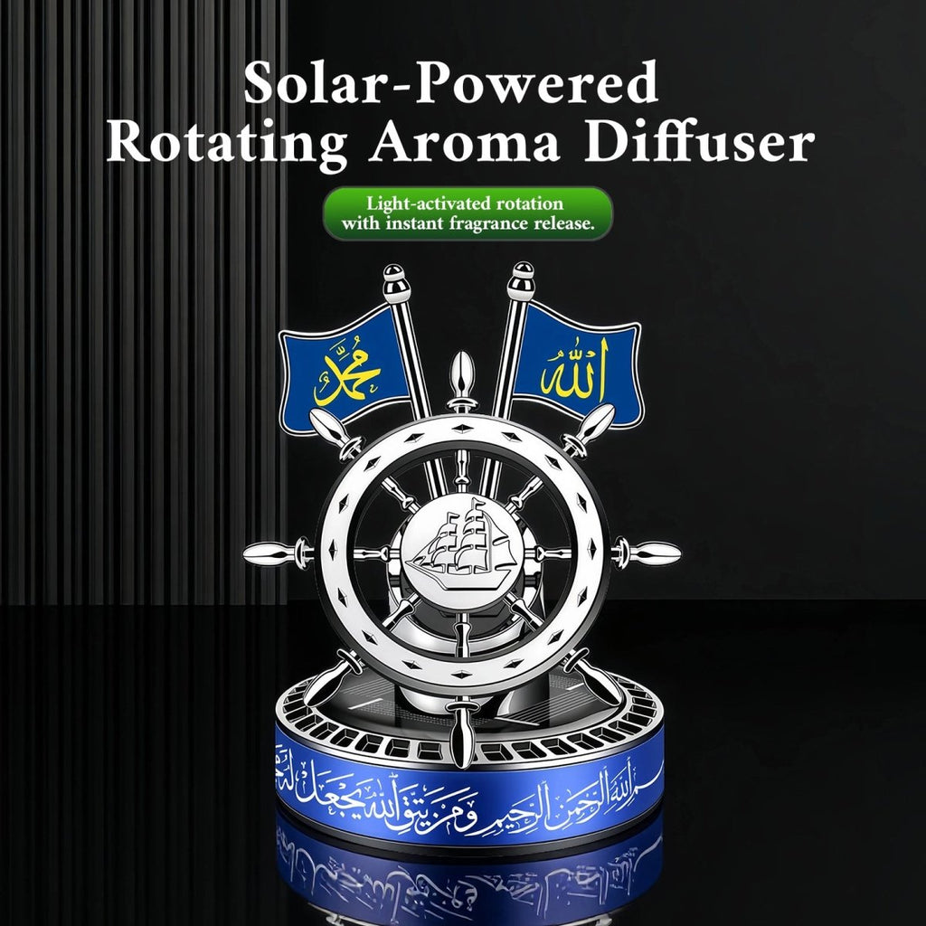 Mariam's Collection Solar-Powered Islamic Style Car Fragrance Diffuser | Auto-Rotating Aroma… — product category context