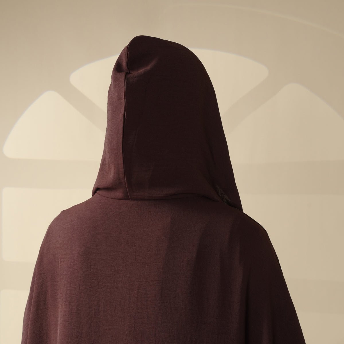 Mariam's Collection Solid Stylish Jilbab With A Hood | Crepe Jilbab With Attached Hood (MJ015) — flat-lay composition