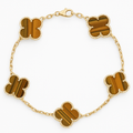 SORI STYLE Tiger Eye Clover Bracelet — main product shot