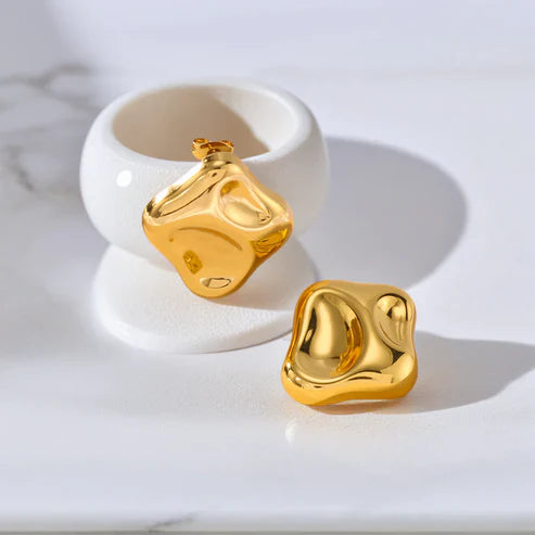 Chunky Stud Earrings - Bold & Stylish Statement Jewelry — view 6