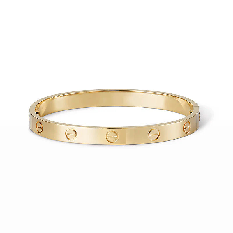 SORI STYLE Elegant Screw Bangle Bracelet - Luxury Designer Style — lifestyle context
