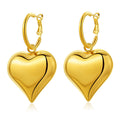 SORI STYLE Chunky Heart Hoop Earrings — main product shot