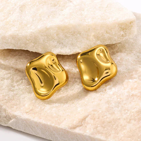 Chunky Stud Earrings - Bold & Stylish Statement Jewelry — view 2
