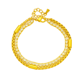 SORI STYLE Elegant Double-Layer Diamond Bracelet — main product shot