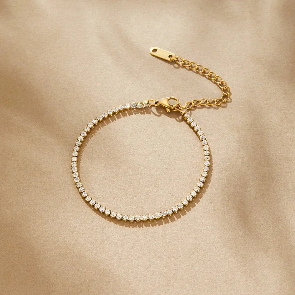 SORI STYLE Elegant Tennis Bracelet — lifestyle context