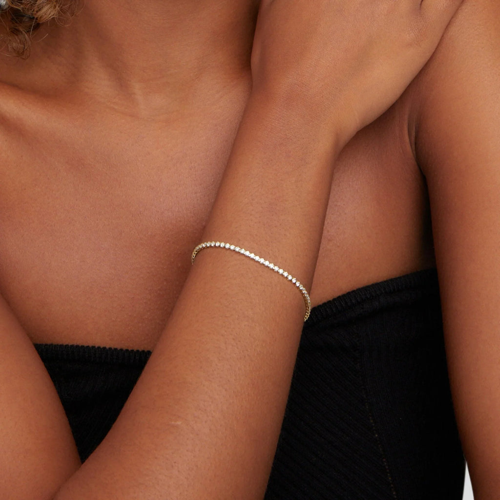 SORI STYLE Elegant Tennis Bracelet — back view