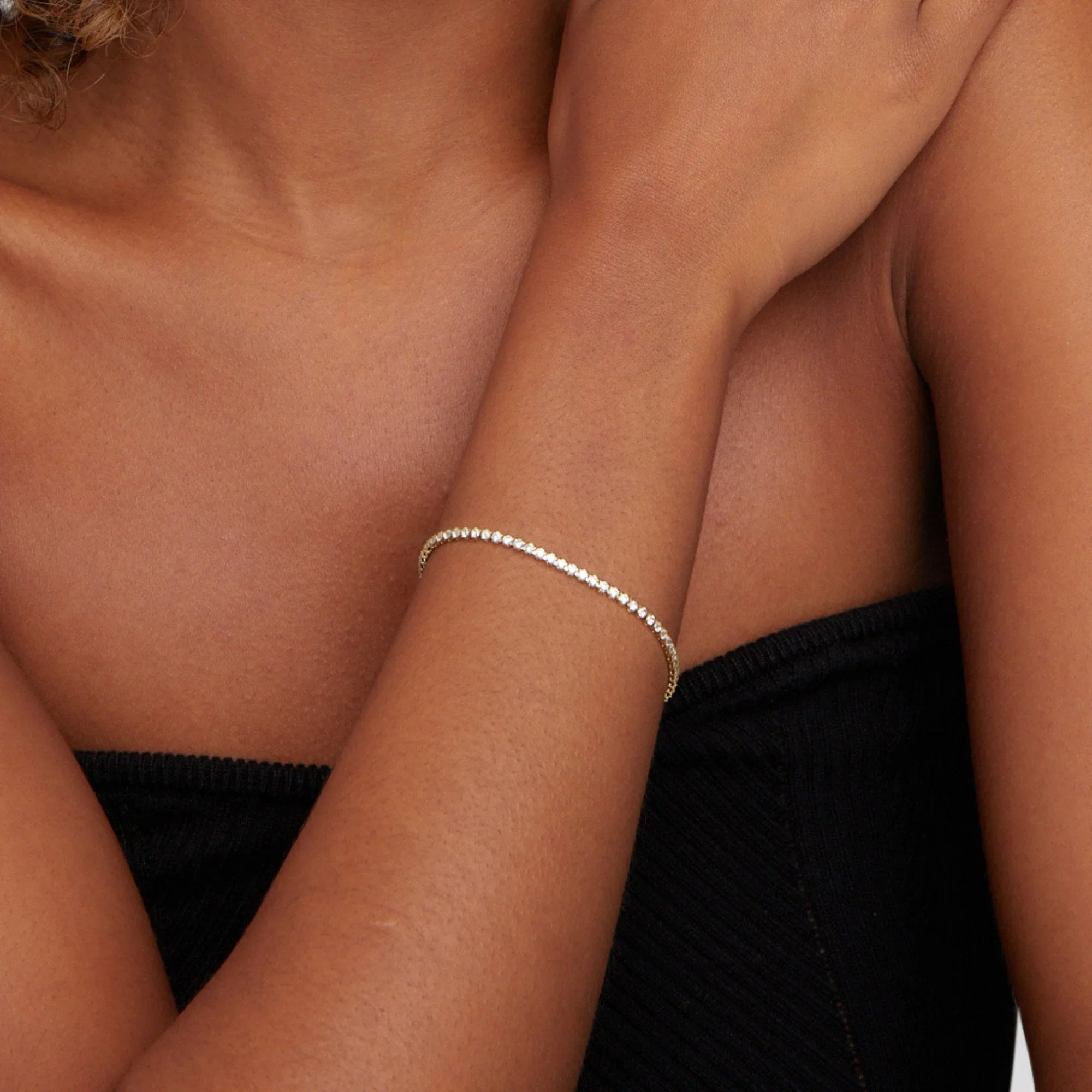 SORI STYLE Elegant Tennis Bracelet — back view