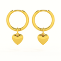 SORI STYLE Small Heart Hoop Earrings — main product shot