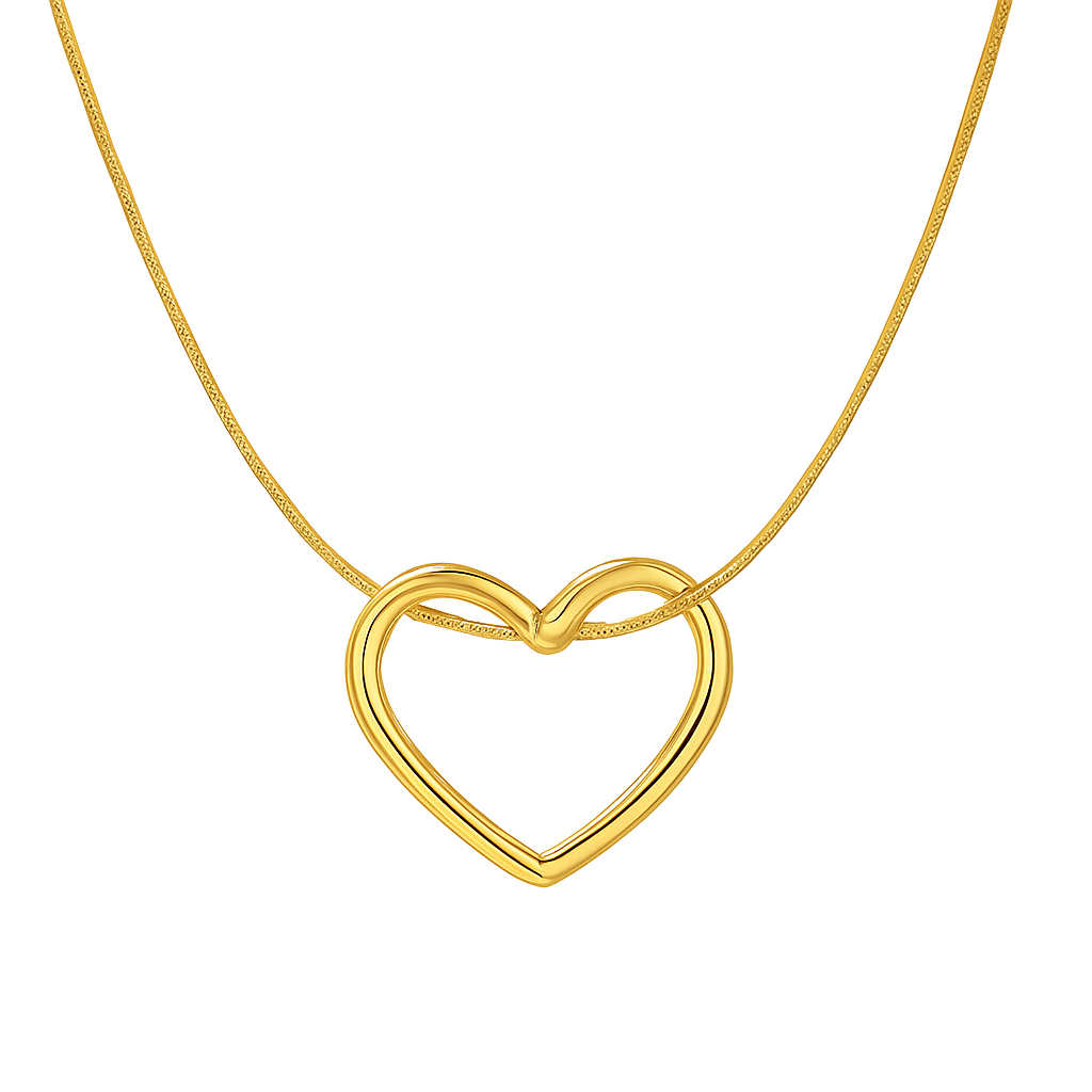 SORI STYLE Heart Pendant Necklace - Elegant Love Gift Jewelry — main product shot