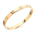 SORI STYLE Elegant Diamond Screw Bangle Bracelet — main product shot