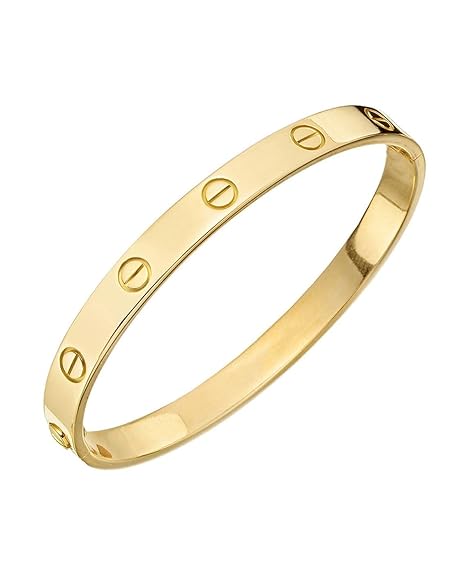 SORI STYLE Elegant Screw Bangle Bracelet - Luxury Designer Style — main product shot
