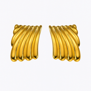 Wave Statement Earrings-Bold & Elegant