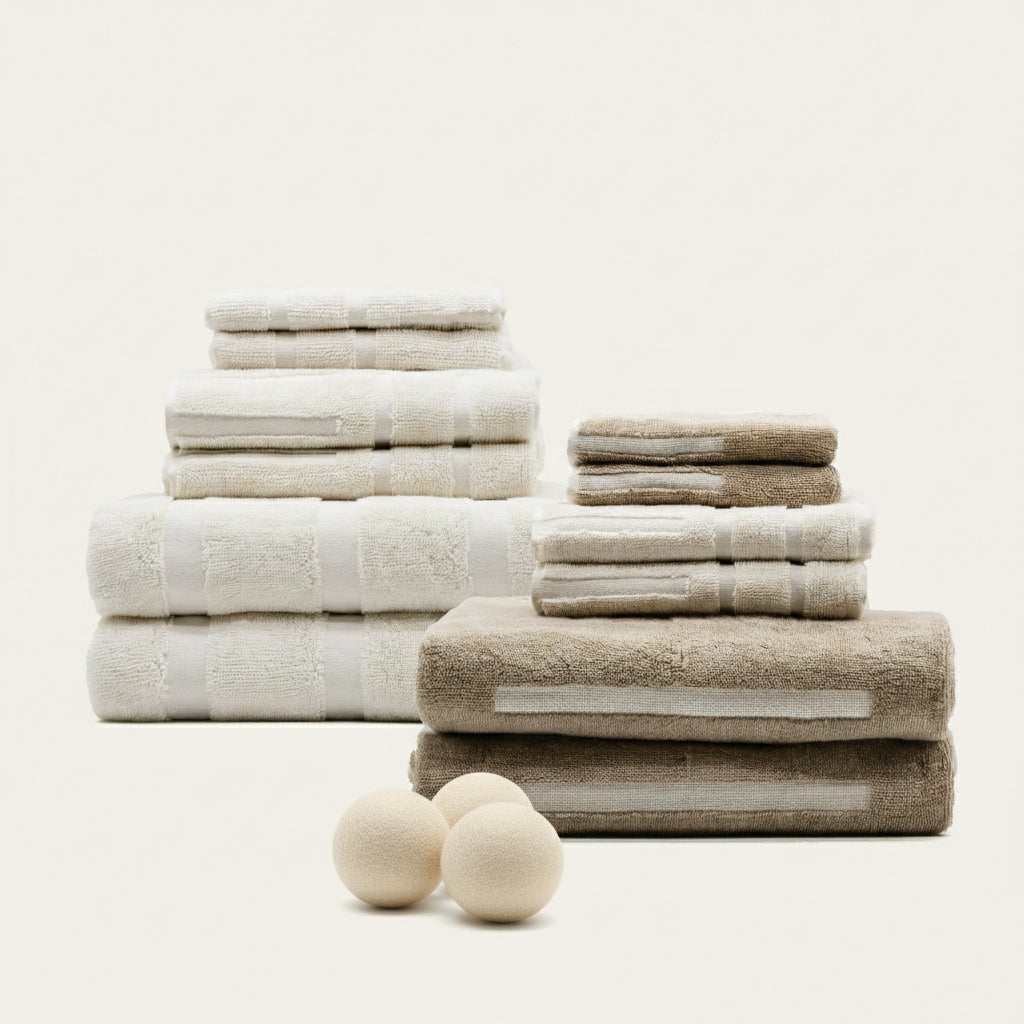 Italic Sorrel Towels — alternative angle
