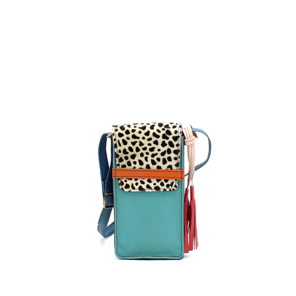 WONENA Soruka Erin Print · Leather Phone bag — main product shot