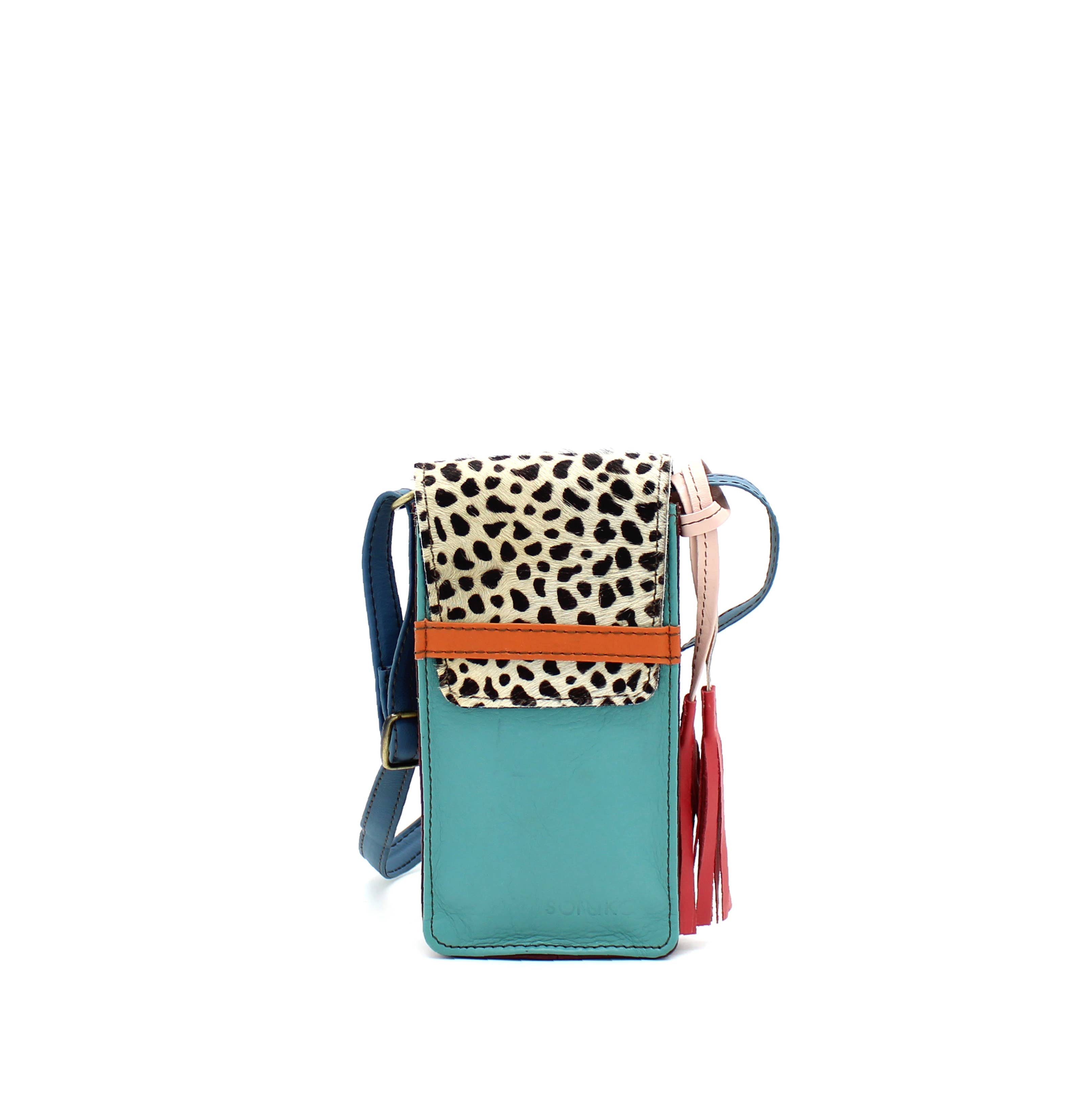 WONENA Soruka Erin Print · Leather Phone bag — main product shot