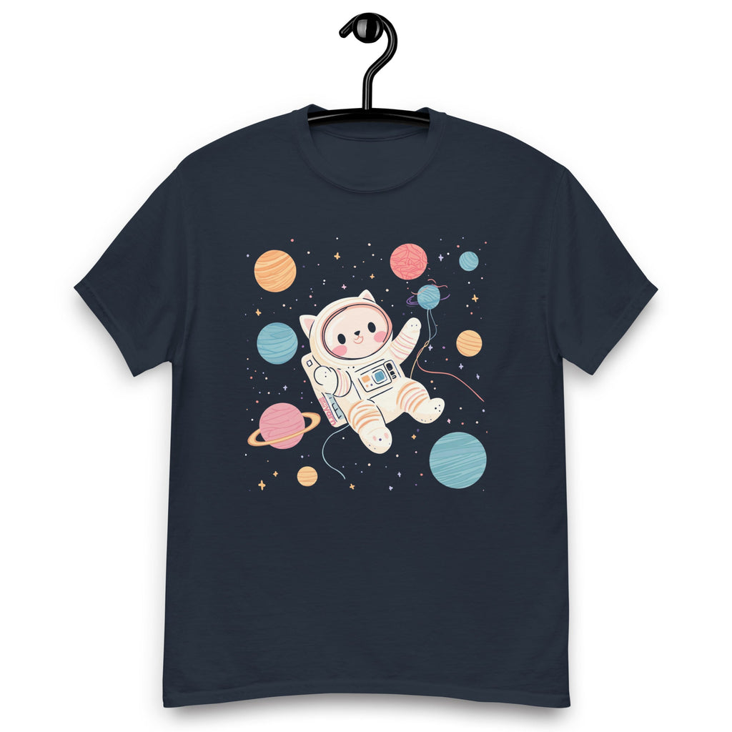 Darn Good Yarn Space Cat Yarn Explorer T-Shirt — main product shot