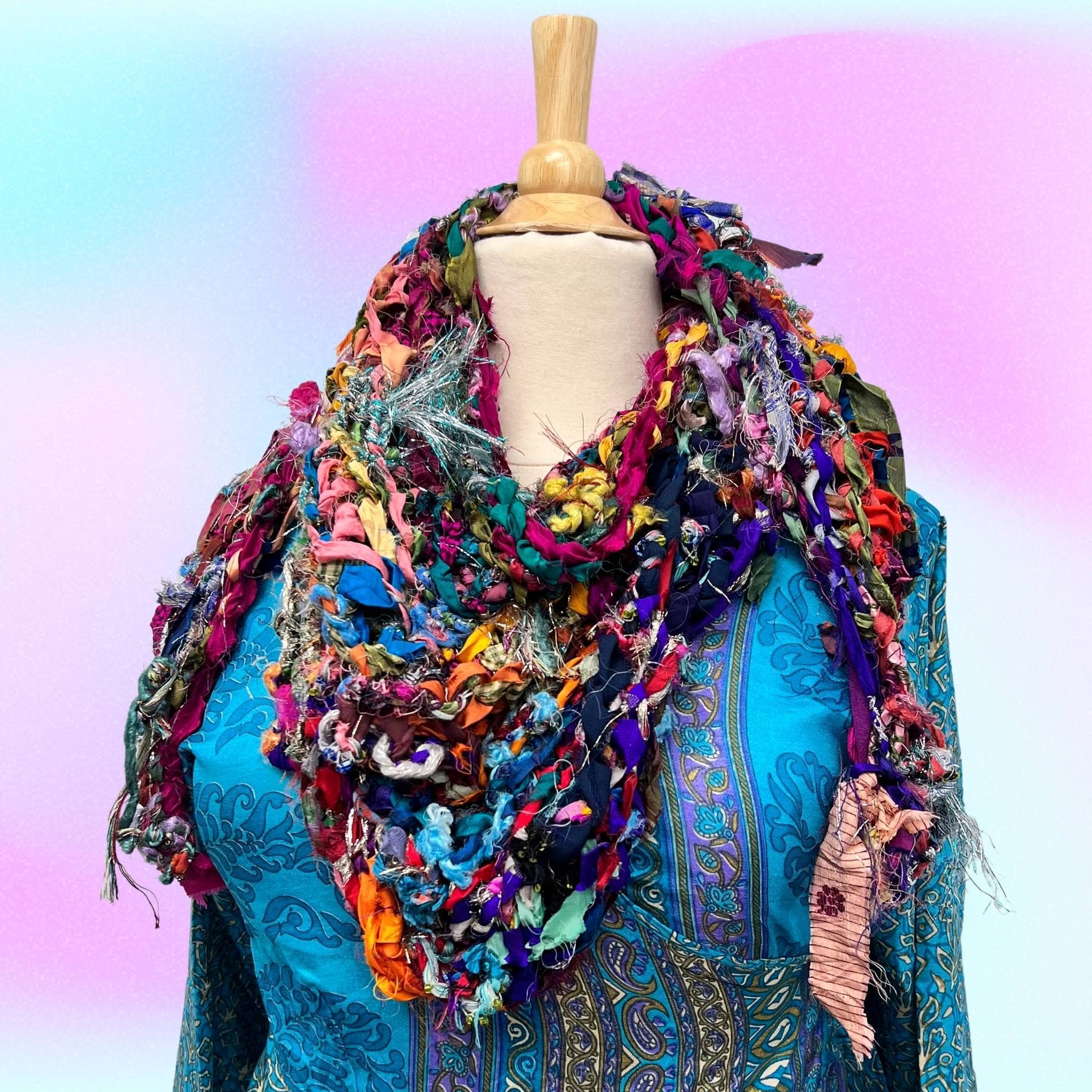 Darn Good Yarn Sparkle Me Shawl Kit — main product shot
