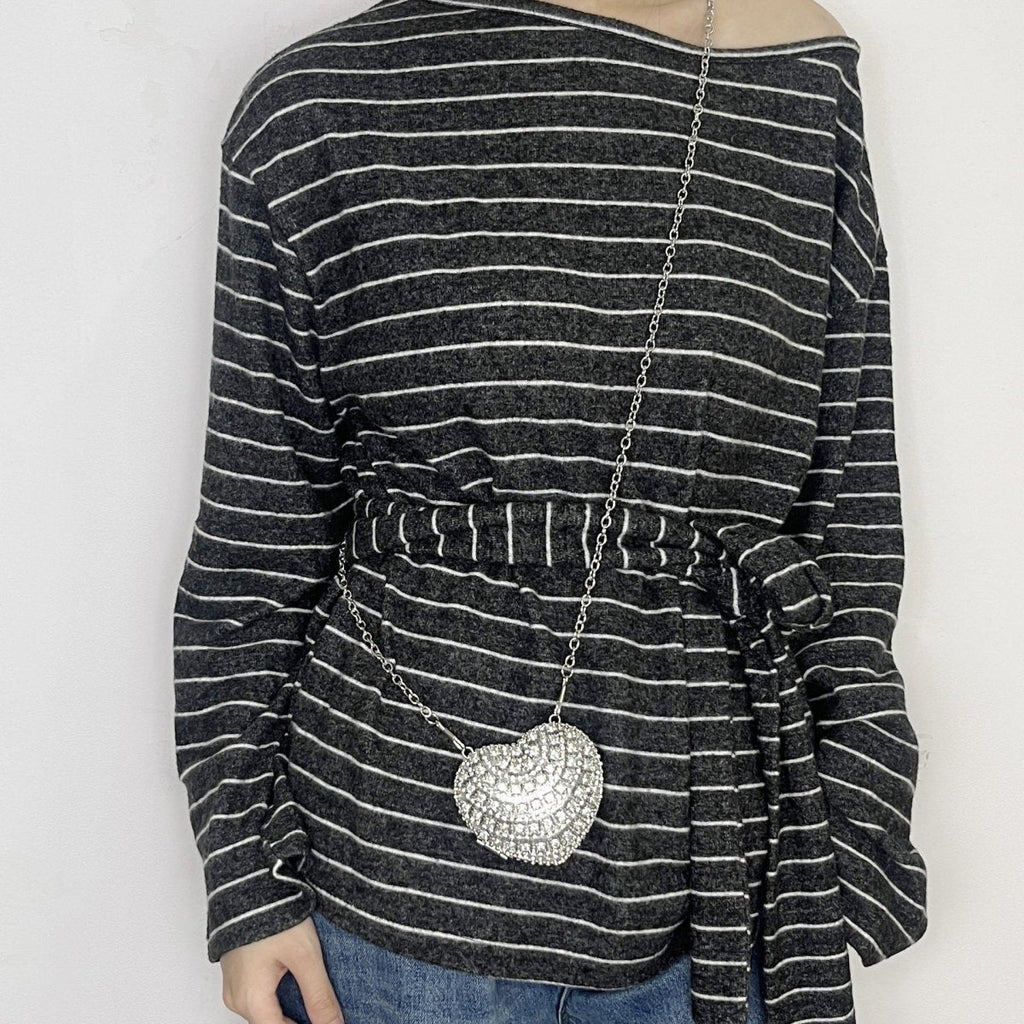Mariam's Collection Sparkling Heart-Shaped Crossbody Bag Everyday Glam Diamond-Studded Mini Purse… — comparison shot