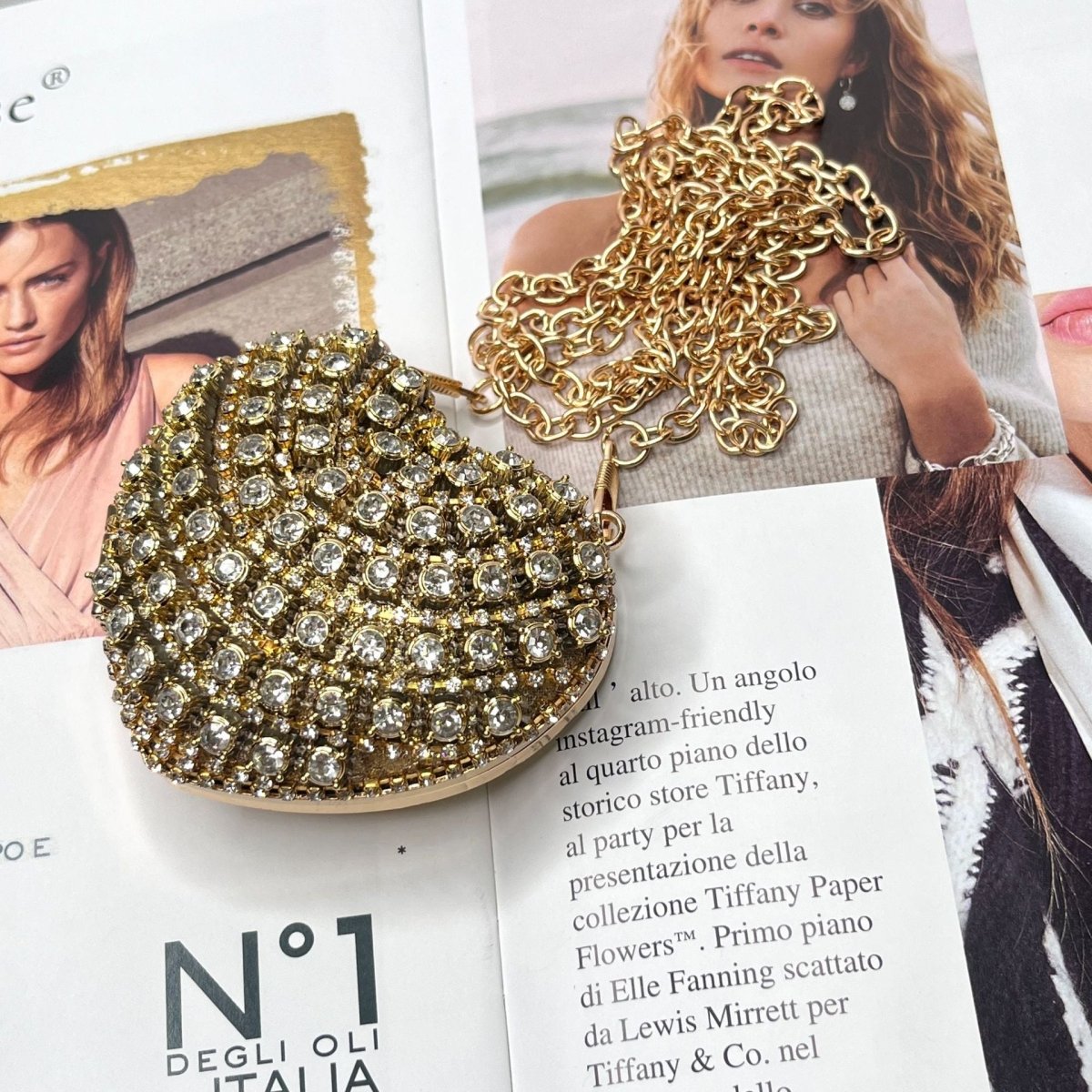 Mariam's Collection Sparkling Heart-Shaped Crossbody Bag Everyday Glam Diamond-Studded Mini Purse… — comparison shot