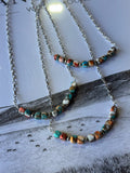 Wild Junkie Spiny Oyster Turquoise Beaded Chain Necklace — main product shot