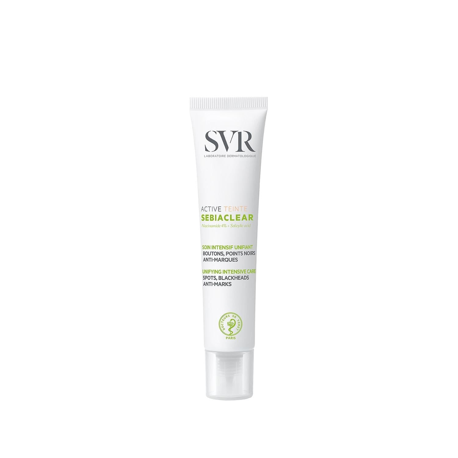 SVR Sebiaclear Active Moisturizing Cream for Sensitive Skin - Hydrating, 1.35 fl oz