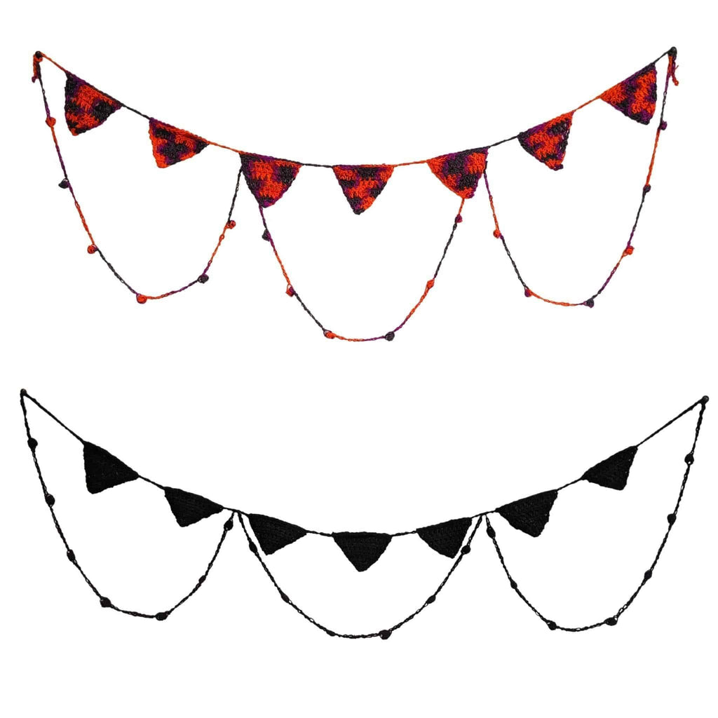 Darn Good Yarn Darn Good Yarn Spooky Chic Halloween Bunting Crochet Kit — kits category context