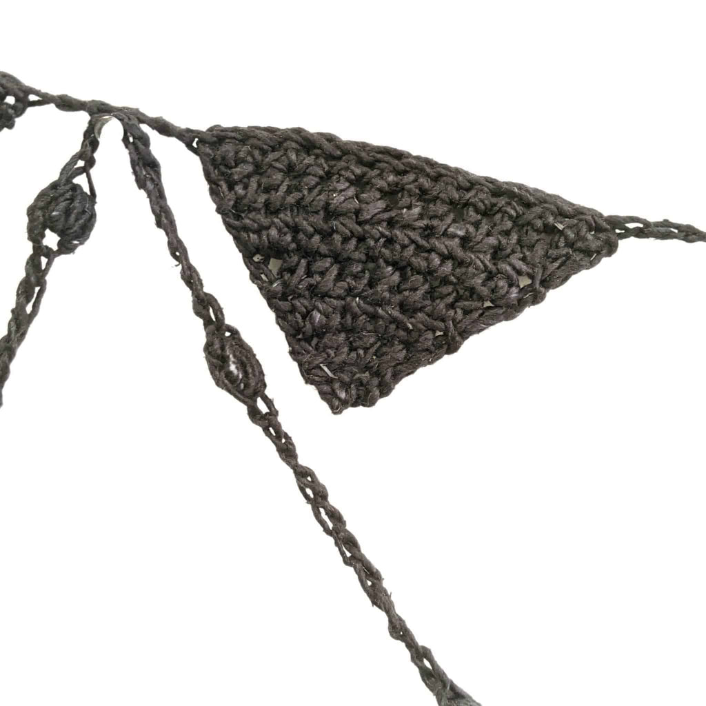 Darn Good Yarn Darn Good Yarn Spooky Chic Halloween Bunting Crochet Kit — Darn Good Yarn branding close-up