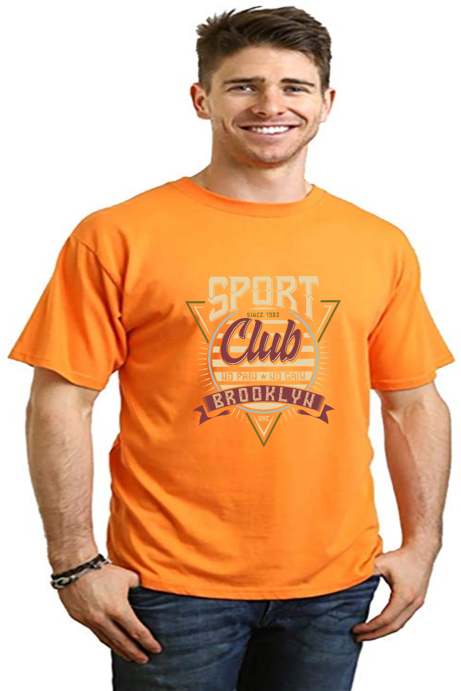 Spun Bamboo Sport Club Men's Bamboo Viscose/Organic Cotton Short Sleeve Graphic T-Shirt — feature highlight
